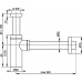 Сифон для раковины AlcaPlast A400 хром