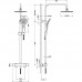 Душевая система Aquatek Европа AQ2343CR с термостатом, хром