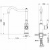 Смеситель Aquatek Классик AQ1580MB для кухонной мойки, черный/матовый