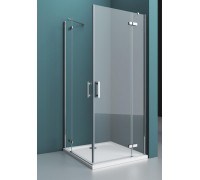 Душевой уголок BelBagno Kraft 100x80x195 KRAFT-AH-22-100/80-C-Cr-R профиль хром/матовый, стекло прозрачное