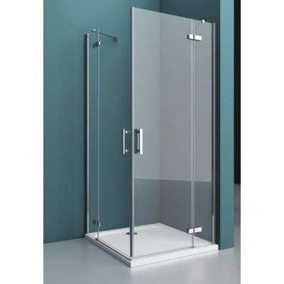 Душевой уголок BelBagno Kraft 120x100x195 KRAFT-AH-22-120/100-C-Cr-R профиль хром/матовый, стекло прозрачное