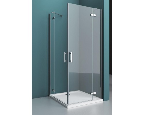 Душевой уголок BelBagno Kraft 100x80x195 KRAFT-AH-22-100/80-C-Cr-R профиль хром/матовый, стекло прозрачное