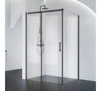 Душевой уголок BelBagno Acqua 130x90х195 ACQUA-AH-1-130/90-C-NERO профиль черный/матовый, стекло прозрачное