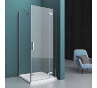 Душевой уголок BelBagno Kraft 100x80x195 KRAFT-AH-12-100/80-C-Cr-R профиль хром/матовый, стекло прозрачное