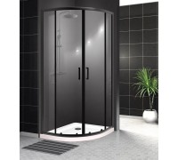 Душевой уголок BelBagno Uno 100х100х195 UNO-195-R-2-100-C-NERO профиль черный/матовый, стекло прозрачное