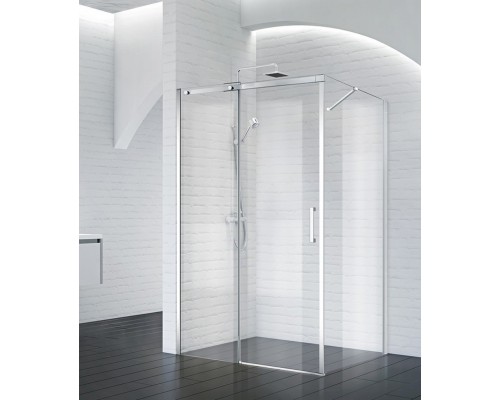 Душевой уголок BelBagno Acqua 140x100х195 ACQUA-AH-1-140/100-C-Cr профиль хром, стекло прозрачное