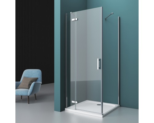 Душевой уголок BelBagno Kraft 100x100х195 KRAFT-A-12-100-C-Cr-L профиль хром/матовый, стекло прозрачное