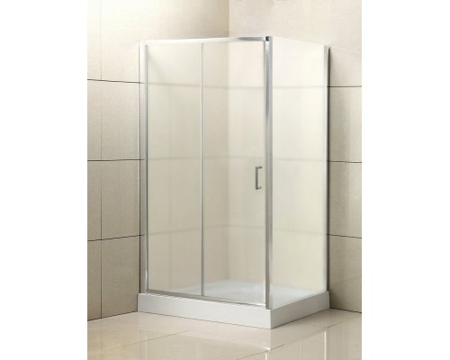 Душевой уголок BelBagno Uno 100x90x185 UNO-AH-1-100/90-M-Cr профиль хром, стекло матовое