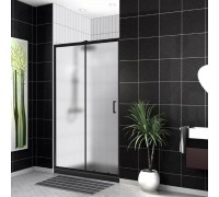 Душевая дверь BelBagno Uno 120x195 UNO-195-BF-1-120-P-NERO профиль черный/матовый, стекло рифлёное