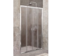 Душевая дверь BelBagno Unique 150-180x190 UNIQUE-BF-2-150/180-P-Cr профиль хром, стекло рифлёное