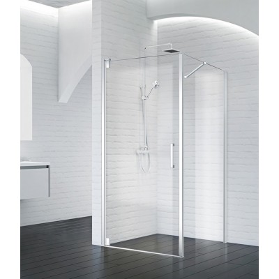 Душевой уголок BelBagno Marmi 90x100x195 MARMI-AH-1-90/100-C-Cr профиль хром, стекло прозрачное