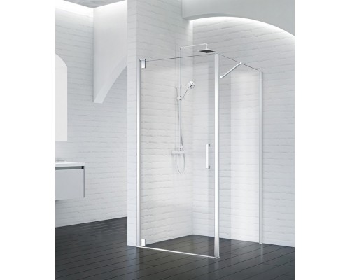 Душевой уголок BelBagno Marmi 100x90x195 MARMI-AH-1-100/90-C-Cr профиль хром, стекло прозрачное