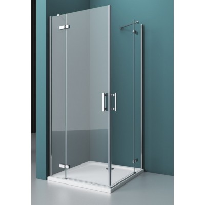 Душевой уголок BelBagno Kraft 120x100x195 KRAFT-AH-22-120/100-C-Cr-L профиль хром/матовый, стекло прозрачное