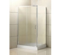 Душевой уголок BelBagno Uno 100x80x195 UNO-195-AH-1-100/80-P-Cr профиль хром, стекло рифлёное