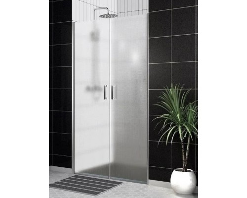 Душевая дверь BelBagno Uno 120x190 UNO-B-2-120-P-Cr профиль хром, стекло рифлёное