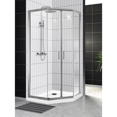 Душевой уголок BelBagno Uno 120х90х195 UNO-195-PH-2-120/90-C-Cr профиль хром, стекло прозрачное