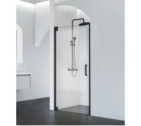 Душевая дверь BelBagno Marmi 90x195 MARMI-B-1-90-C-NERO профиль черный/матовый, стекло прозрачное