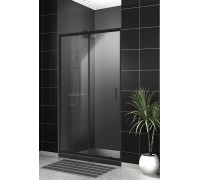 Душевая дверь BelBagno Uno 120х195 UNO-195-BF-1-120-C-NERO профиль черный/матовый, стекло прозрачное