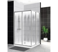 Душевой уголок BelBagno Uno 100x80x195 UNO-195-AH-2-100/80-CH-CR профиль хром, стекло шиншилла