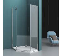 Душевой уголок BelBagno Kraft 100x100x195 KRAFT-P-1-100-C-Cr-L профиль хром/матовый, стекло прозрачное