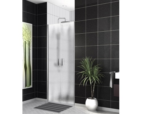 Душевая дверь BelBagno Uno 110x190 UNO-B-2-110-CH-Cr профиль хром, стекло шиншилла