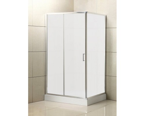 Душевой уголок BelBagno Uno 120x100x185 UNO-AH-1-120/100-M-Cr профиль хром, стекло матовое