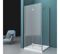 Душевой уголок BelBagno Albano 70x90x195 ALBANO-ASH-1-70/90-C-Cr профиль хром, стекло прозрачное