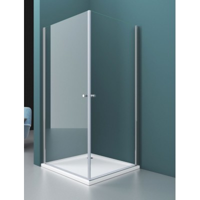 Душевой уголок BelBagno Etna 80x90x195 ETNA-AH-2-80/90-C-Cr профиль хром/матовый, стекло прозрачное