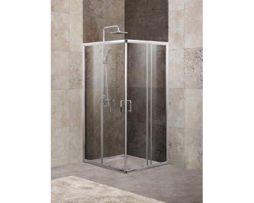 Душевой уголок BelBagno Unique 85-100х85-100х190 UNIQUE-A-2-85/100-C-Cr профиль хром, стекло прозрачное