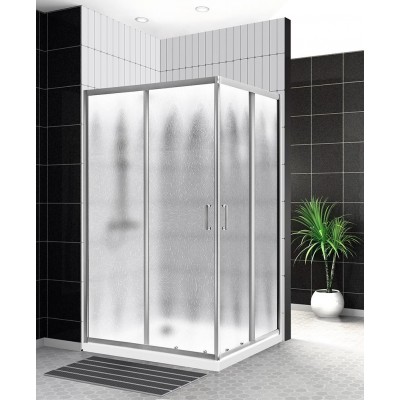 Душевой уголок BelBagno Uno 120x90x195 UNO-195-AH-2-120/90-CH-CR профиль хром, стекло шиншилла