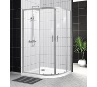 Душевой уголок BelBagno Uno 100х80х195 UNO-195-RH-2-100/80-C-Cr профиль хром, стекло прозрачное