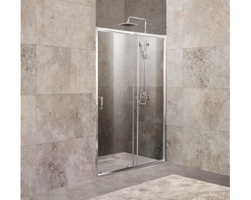 Душевая дверь BelBagno Unique 100-115x190 UNIQUE-BF-1-100/115-C-Cr профиль хром, стекло прозрачное