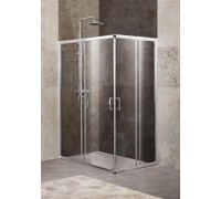 Душевой уголок BelBagno Unique 100-115x75-90x190 UNIQUE-AH-2-100/115-75/90-C-Cr профиль хром, стекло прозрачное