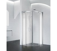 Душевой уголок BelBagno Acqua 100x100х195 ACQUA-R-2-100-C-Cr профиль хром, стекло прозрачное