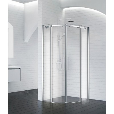 Душевой уголок BelBagno Acqua 100x100х195 ACQUA-R-2-100-C-Cr профиль хром, стекло прозрачное