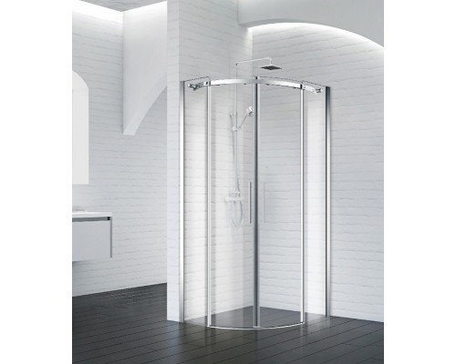 Душевой уголок BelBagno Acqua 100x100х195 ACQUA-R-2-100-C-Cr профиль хром, стекло прозрачное