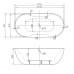 Акриловая ванна BelBagno 179,5x85,5 отдельностоящая BB28