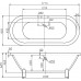 Акриловая ванна BelBagno 177,4x80,5 отдельностоящая BB21