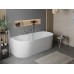 Акриловая ванна BelBagno 170x80 пристенная, белый/матовый BB412-1700-800-MATT