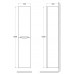 Шкаф-колонна BelBagno Acqua ACQUA-1600-2A-SC-BL-P Bianco Lucido