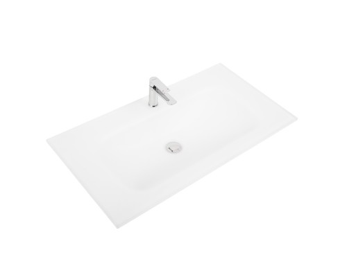 Раковина BelBagno 101x46 встраиваемая BB1010/465-LV-VTR-BO белый/матовый