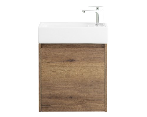 Тумба под раковину BelBagno Kraft Mini KRAFT MINI-500/260-1A-SO-RT-L подвесная, левая Rovere Tabacco