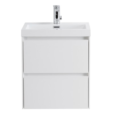 Тумба под раковину BelBagno Pietra Mini PIETRA MINI-500-2C-SO-BL подвесная, Bianco Lucido