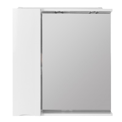 Зеркало-шкаф BelBagno Marino MARINO-SPC-600/750-1A-BL-P-L с подсветкой, левый, Bianco Lucido