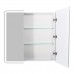 Зеркало-шкаф BelBagno Marino SPC-MAR-800/800-2A-LED-TCH с подсветкой и сенсорным выключателем, Bianco Lucido