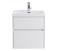 Тумба под раковину BelBagno Pietra Mini PIETRA MINI-500AS-2C-SO-BL подвесная, Bianco Lucido