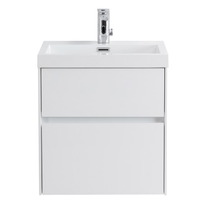 Тумба под раковину BelBagno Pietra Mini PIETRA MINI-500AS-2C-SO-BL подвесная, Bianco Lucido