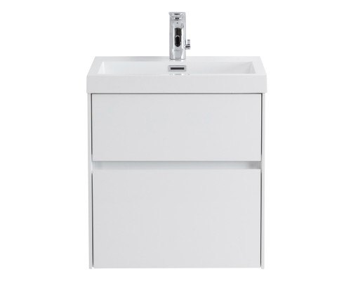 Тумба под раковину BelBagno Pietra Mini PIETRA MINI-500AS-2C-SO-BL подвесная, Bianco Lucido