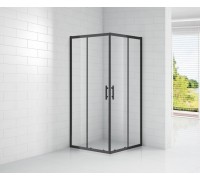 Душевой уголок Cezares Eco 1000x1000x1900 ECO-O-A-2-100-C-NERO профиль черный/матовый, стекло прозрачное