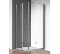 Душевой уголок Cezares Eco 900x900x1950 ECO-O-AS-2-90-C-Cr профиль хром, стекло прозрачное